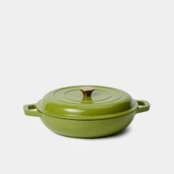 Smith & Nobel Luxe Cast Iron Braiser 4.5L Green